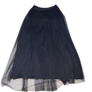 Adrianna Papell Navy Blue Maxi Skirt